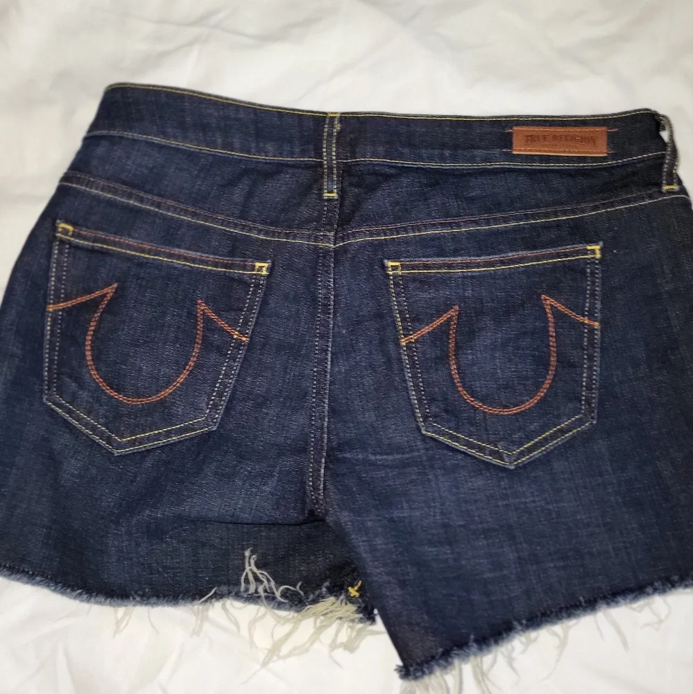 True Religion Denim Blue Women's Shorts * - Picture 2 of 3